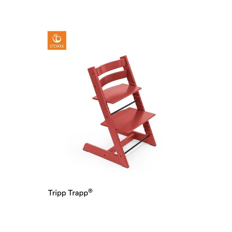 STOKKE TRIPP TRAPP WARM RED, LA SEDIA CHE CRESCE CON IL BAMBINO, DA 0 ANNI