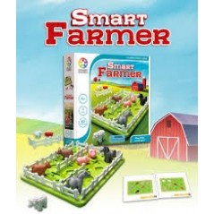 SMART GAMES SMART FARMER, DIVENTA CONTADINO E METTI GLI ANIMALI AL LORO POSTO, 60 SFIDE DAI 5 ANNI 