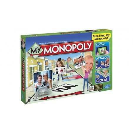 Hasbro My monopoly crea il tuo personale monopoli e gioca 8anni+ 2-4 giocatori