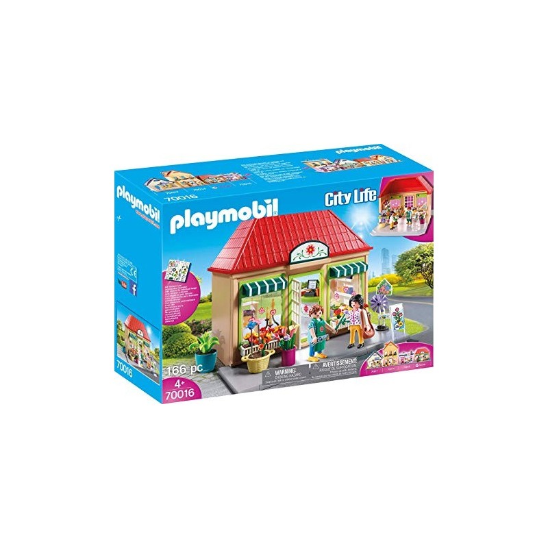 Playmobil 70016 - My Little Town Fiorista Il mio negozio dei fiori 165 pezzi età 4+