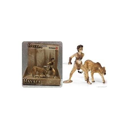 SCHLEICH BAYALA MINIATURA IN PLASTICA, LIASSA GUERRIERA GHEPARDO 70442, NON ADATTO SOTTO I 3 ANNI