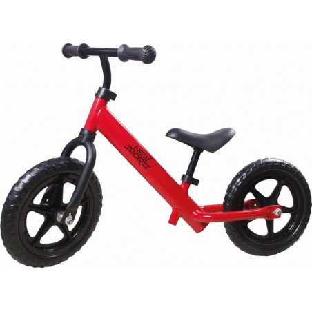 VEDES BICI SENZA PEDALI GOMME EVA 12 POLLICI TELAIO ALLUMINIO COLORE ROSSO