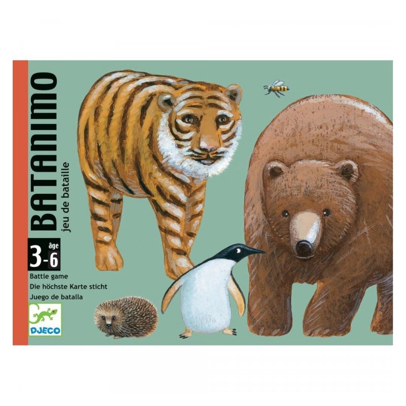 DJECO BATANIMO, GIOCO DI CARTE GIOCO DI BATTAGLIE, ANNI 3-6  DJ 05177.