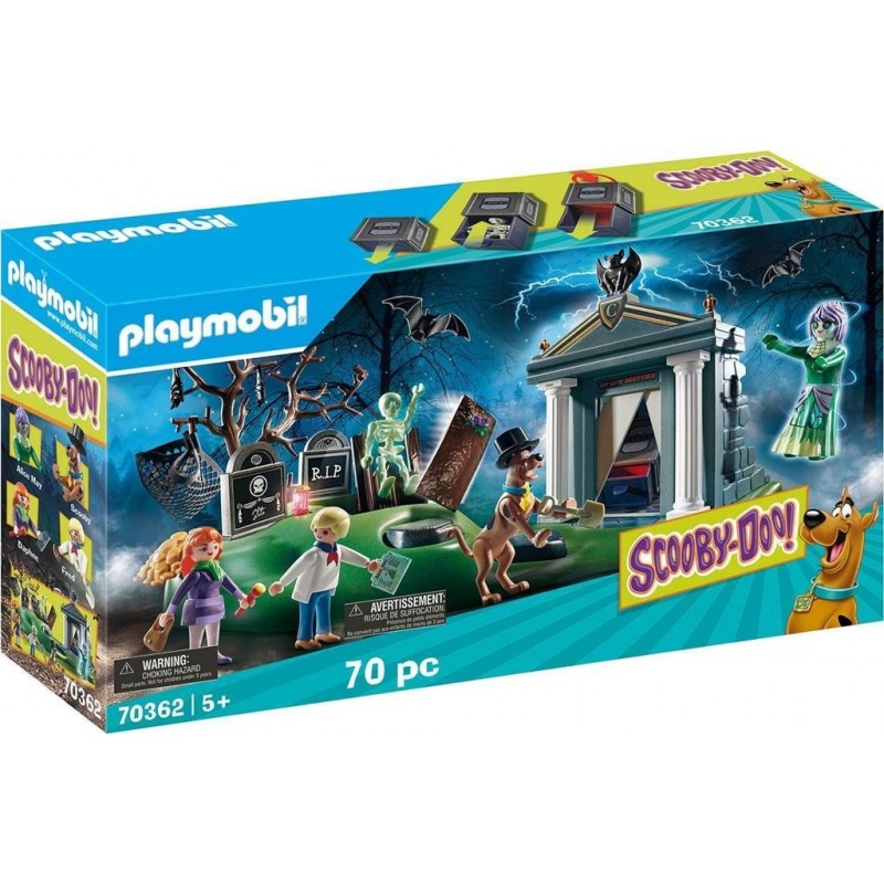 PLAYMOBIL SCOOBY-DOO 70362, BRIVIDI AL CIMITERO, ANNI 5+