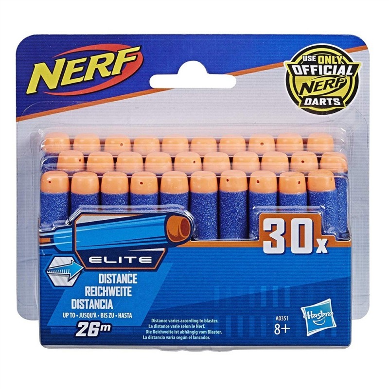 NERF N-STRIKE DARTS ELITE 30 PZ DARDI OFFICIAL HASBRO A0351EU6