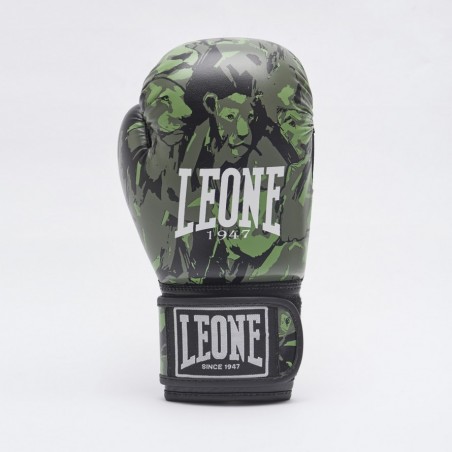 GUANTI BOXE LEO CAMO GN404J COLORE VERDE MILITARE TAGLIA 6 OZ 