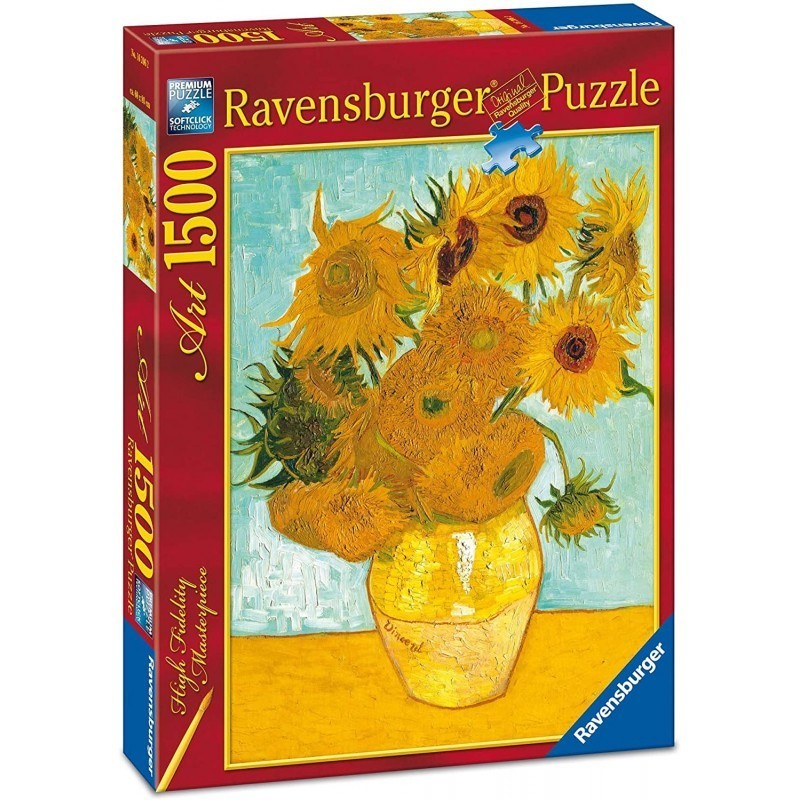 RAVENSBURGER 162206 ART, I GIRASOLI DI VAN GOGH, 1500 PEZZI