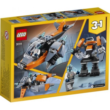 LEGO CREATOR 31111, CYBER DRONE ROBOT 3 IN 1, ANNI 6+