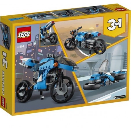 LEGO CREATOR 31114, MOTO 3 IN 1, ANNI 8+
