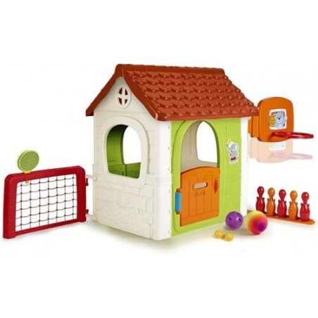 FEBER CASETTA HOUSE MULTI ATTIVITA'  6 IN 1 MISURE 85X108 X H 124 CM 