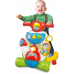 CLEMENTONI BABY VALENTINO SCOOTERINO 2 IN 1 PRIMO PASSO CENTRO ATTIVITA' EDUCATIVO SPINGIBILE 9 MESI + 