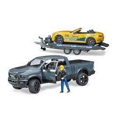 BRUDER 02504 RAM POWER WAGON + ROADSTER RACING TEAM, ANNI 4+