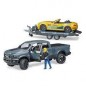 BRUDER 02504 RAM POWER WAGON + ROADSTER RACING TEAM, ANNI 4+