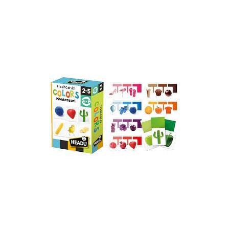 Headu Flashcards Colors Montessori Tutti I Colori Per I Più Piccoli Mu27859  Gioco Educativo Per Bambini 2-5 Anni Made In Italy : : Giochi e  giocattoli