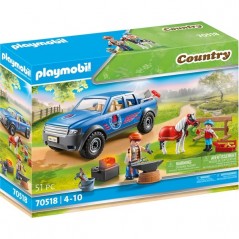 PLAYMOBIL COUNTRY  70518, MANISCALCO CON PICK-UP, ANNI 4-10