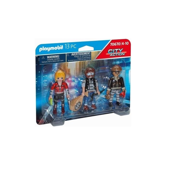 PLAYMOBIL CITY ACTION 70670, SQUADRA LADRI, ANNI 4-10