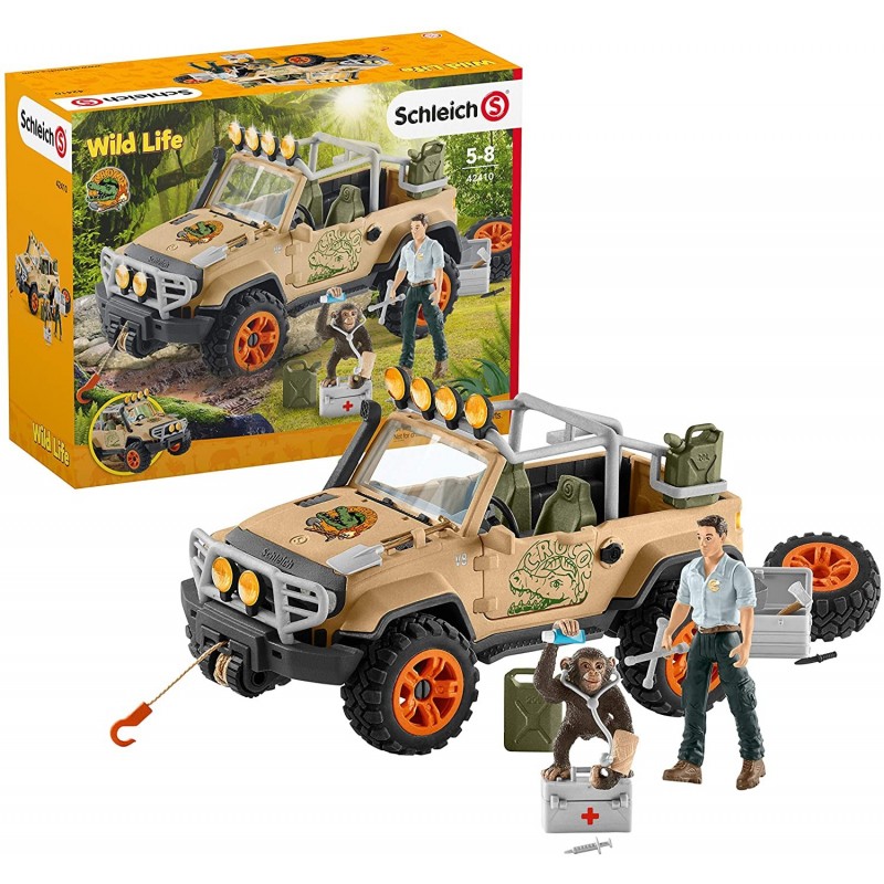 SCHLEICH WILD LIFE * FUORISTRADA CON VERRICELLO COD. 42410, ANNI +5