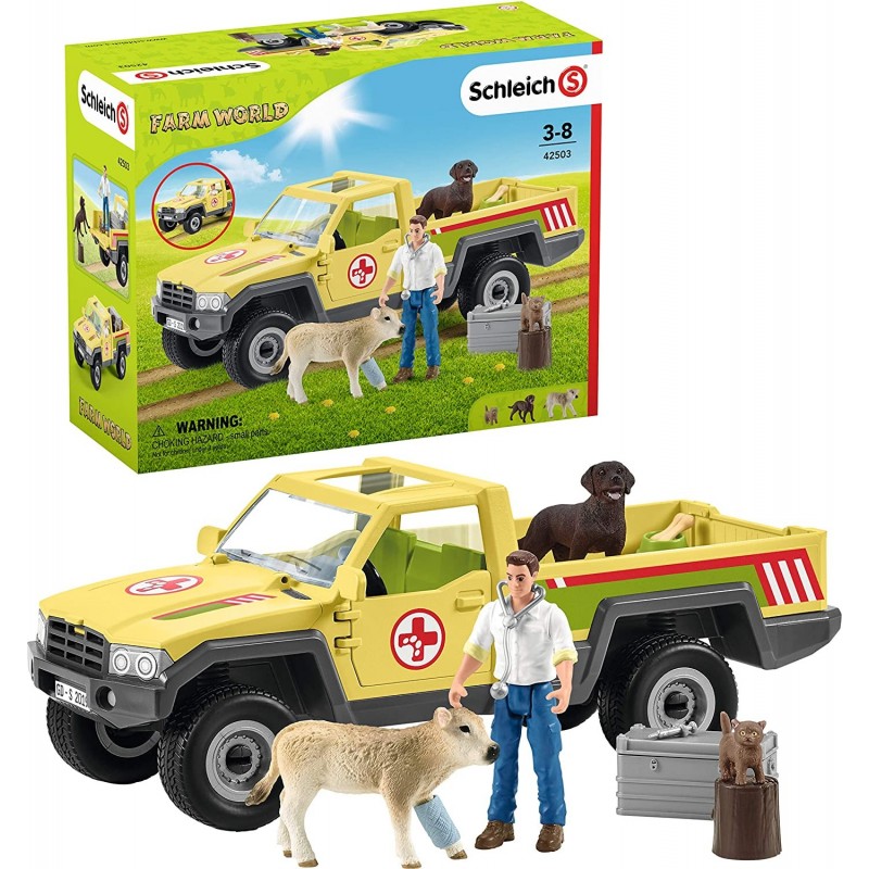 SCHLEICH FARM WORLD * PICKUP DEL VETERINARIO COD. 42503 ANNI 3+