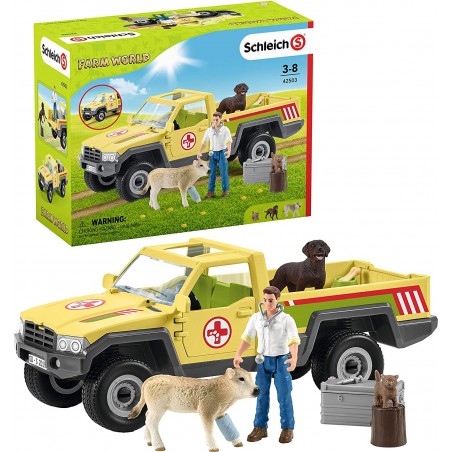 SCHLEICH FARM WORLD * PICKUP DEL VETERINARIO COD. 42503 ANNI 3+