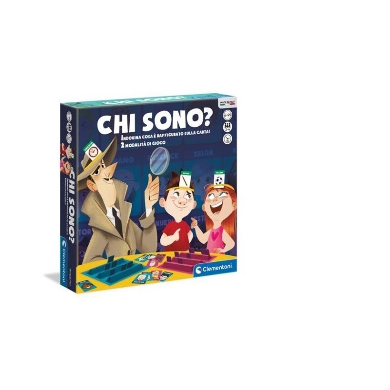 CLEMENTONI, CHI SONO??, INDOVINA COSA E' RAFFIGURATO SULLA CARTA, ANNI 6-99