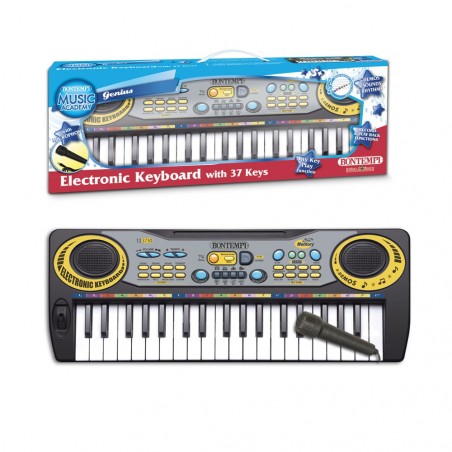 BONTEMPI MUSIC ACCADEMY GENIUS, TASTIERA 32 TASTI CON MICROFONO, ETA' 3+