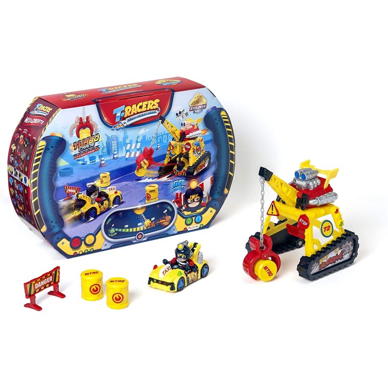 MAGIC BOX T-RACERS TURBO CRANE, SET DEMOLITORE, ANNI 3+