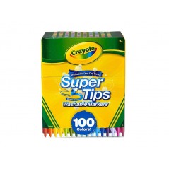 CRAYOLA PENNARELLI LAVABILI SUPERPUNTA,100 PENNARELLI, ANNI 3+