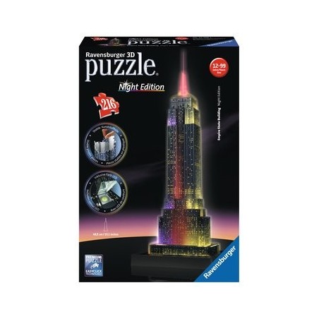 Puzzle 3d ravensburger Night edition Empire state building 216 pz 12-99 anni 