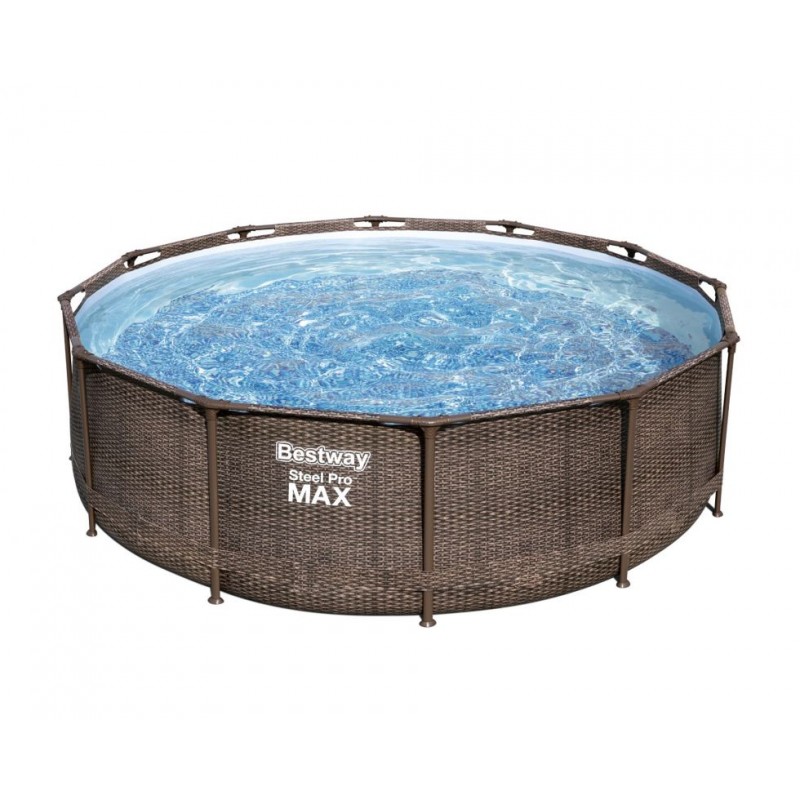 PISCINA STEEL MAX PRO RATTAN 366 h  76 BESTWAY