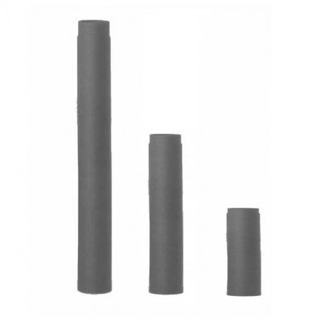 TUBO ACCIAIO  8x100 GRIGIO          2MM PELLET ALA