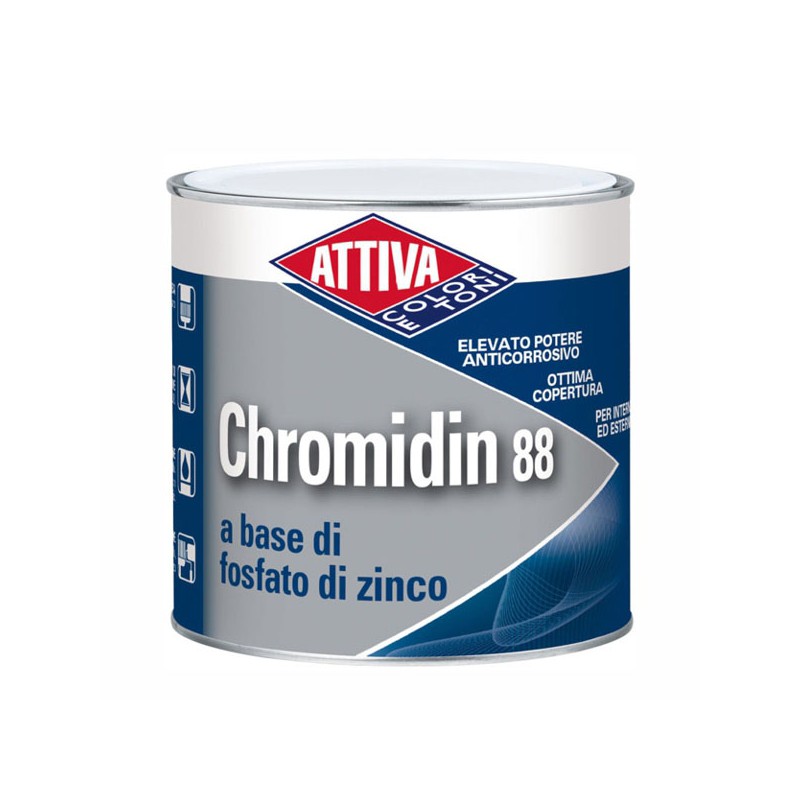 ANTIRUGGINE l 0,5 ARANCIO      CHROMIDIN 88 ATTIVA