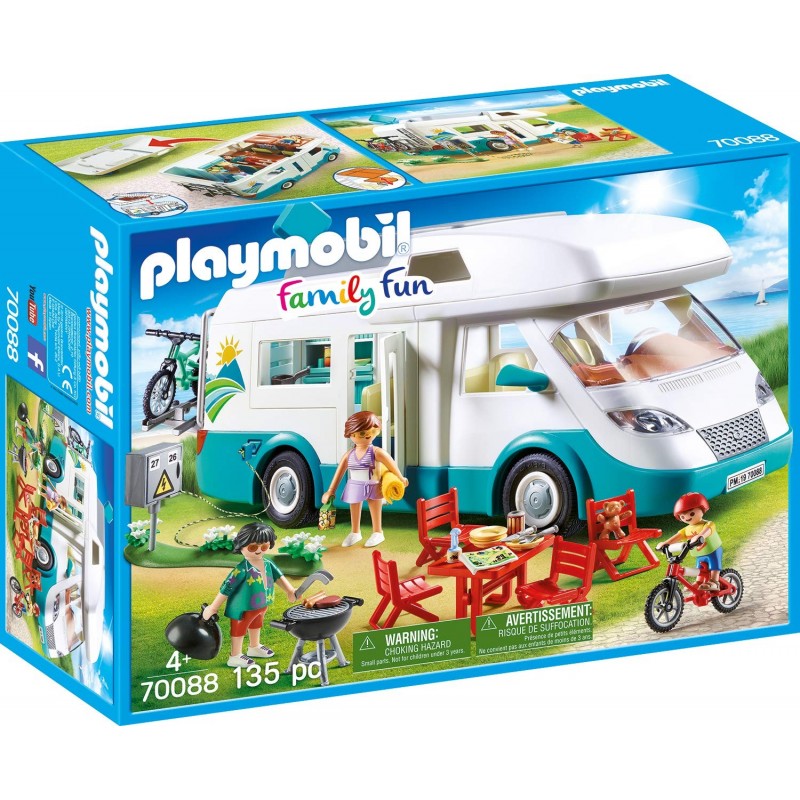 PLAYMOBIL FAMILY FUN CAMPER CON FAMIGLIA 70088 ETA' 4+ 135 PEZZI