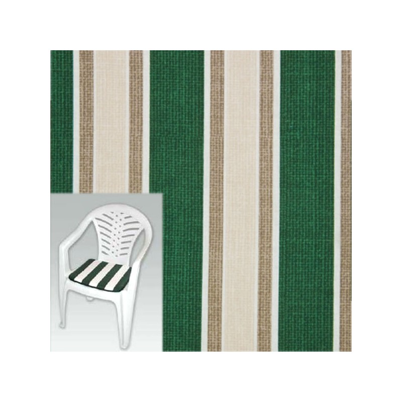 CUSCINO MULTIRIGA VERDE SEDUTA   Pz 2 38x38x4 XTRA