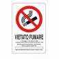 CARTELLO VIETATO FUMARE DL        20x 30 ALLUMINIO