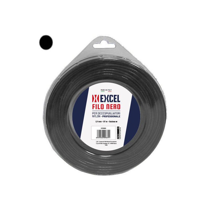 FILO NYLON TONDO        mm 2,4 m 87    EXCEL 09839