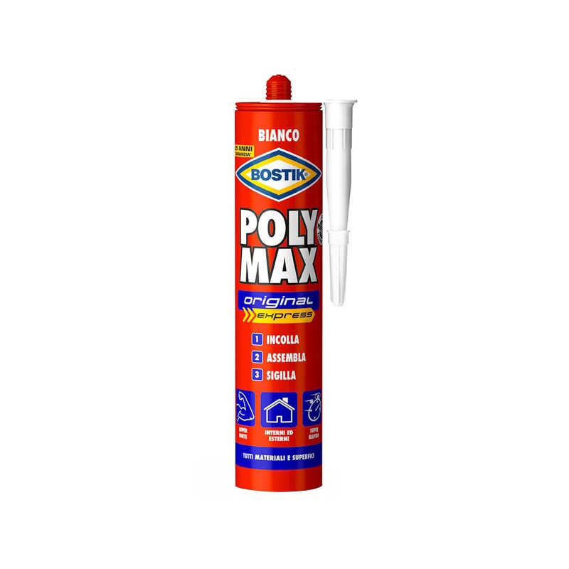 ADESIVO POLY MAX g 425 BIANCO               BOSTIK