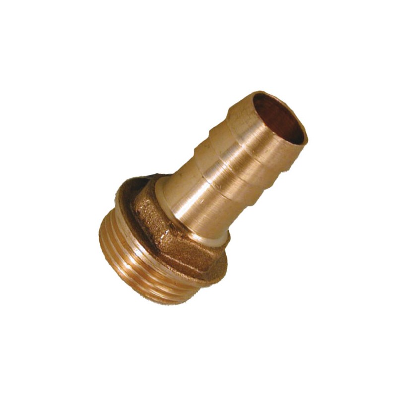 RACCORDO OTTONE SEMPLICE M 1/4"  mm 10