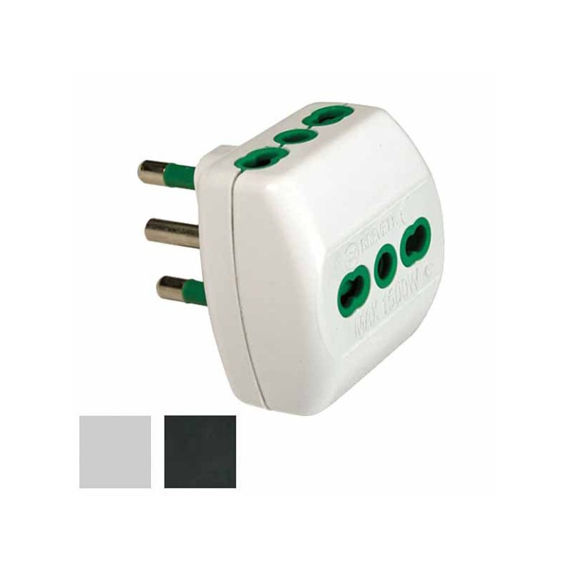 ADATTATORE TRIPLO 16A+T BIANCO           82180 FME