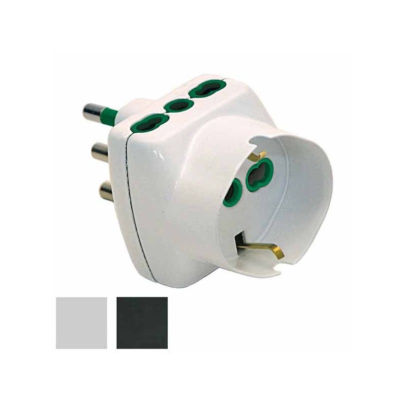 ADATTATORE TRIPLO 16A+T SK BIANCO        82240 FME