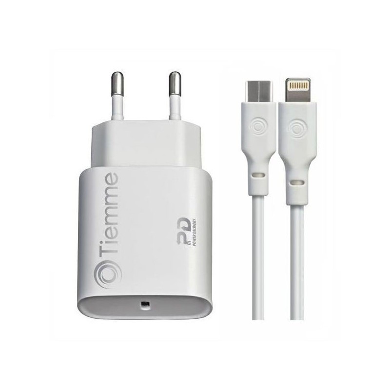 CARICABATTERIE 1 USB-C CAVO watt 20    3647 TIEMME