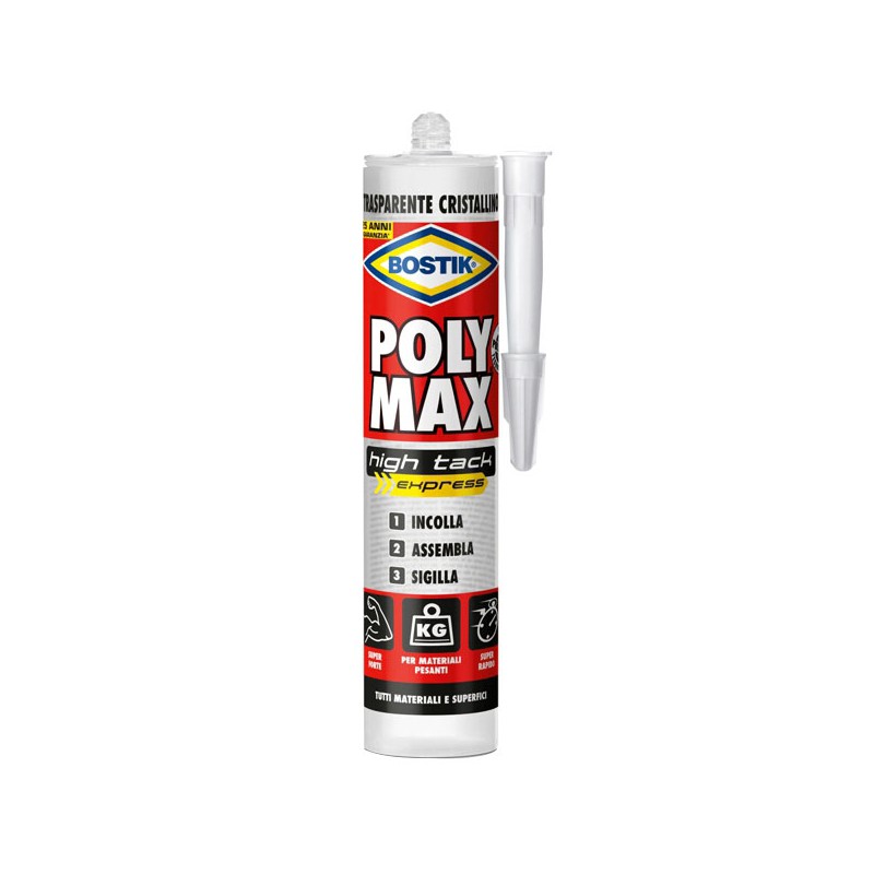 ADESIVO POLY MAX g 300 CRISTAL HIGH TACK    BOSTIK