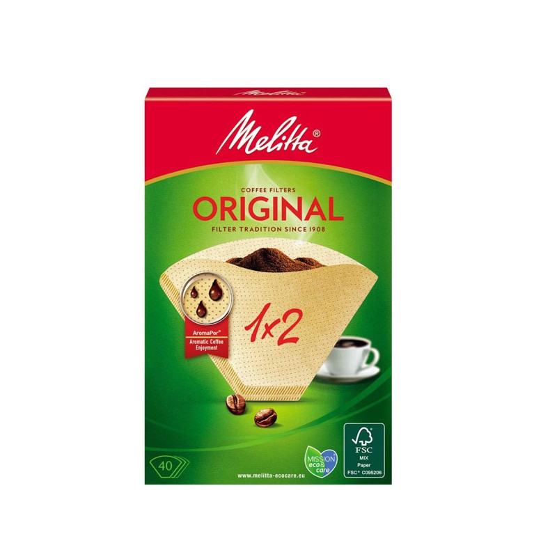 FILTRO CARTA 1x2                     Pz 40 MELITTA