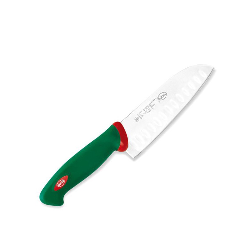 COLTELLO SANTOKU OLIVATO   cm 16,0 PREMANA SANELLI