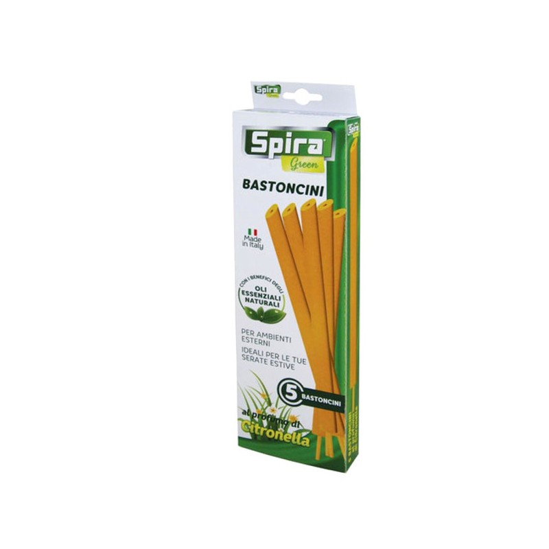 BASTONCINO CITRONELLA             Pz 4 SPIRA GREEN