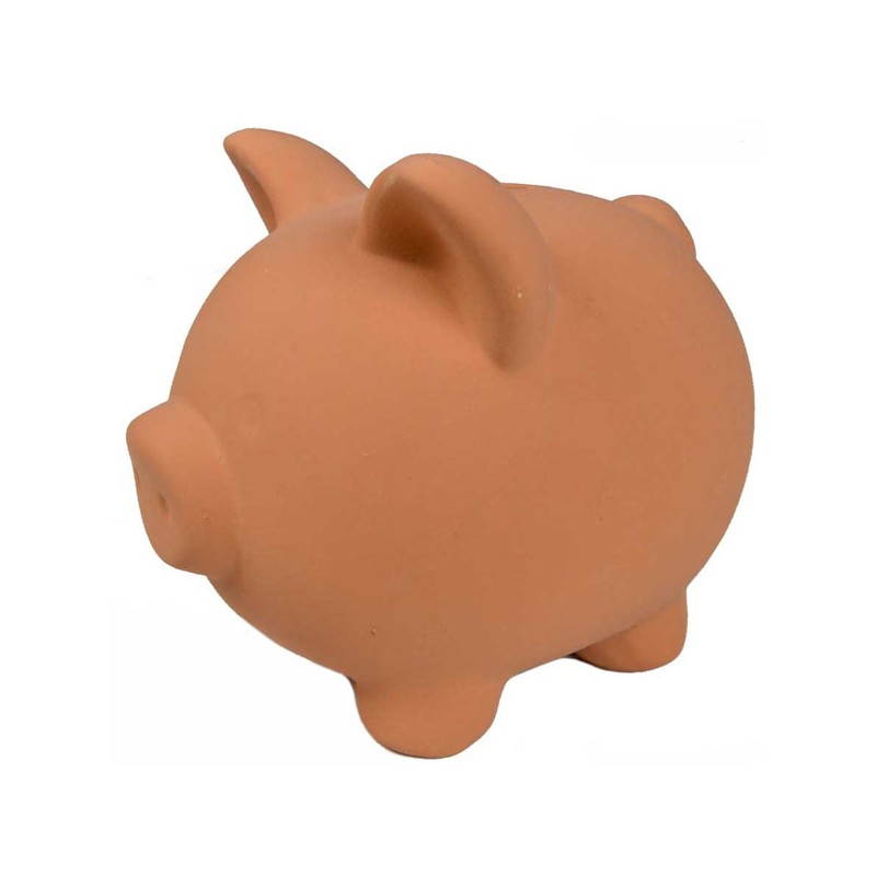 SALVADANAIO TERRACOTTA MAIALINO   cm 15 h 10 COLI'