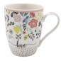 TAZZA MUG PORCELLANA FIORI              cc 340 KB8