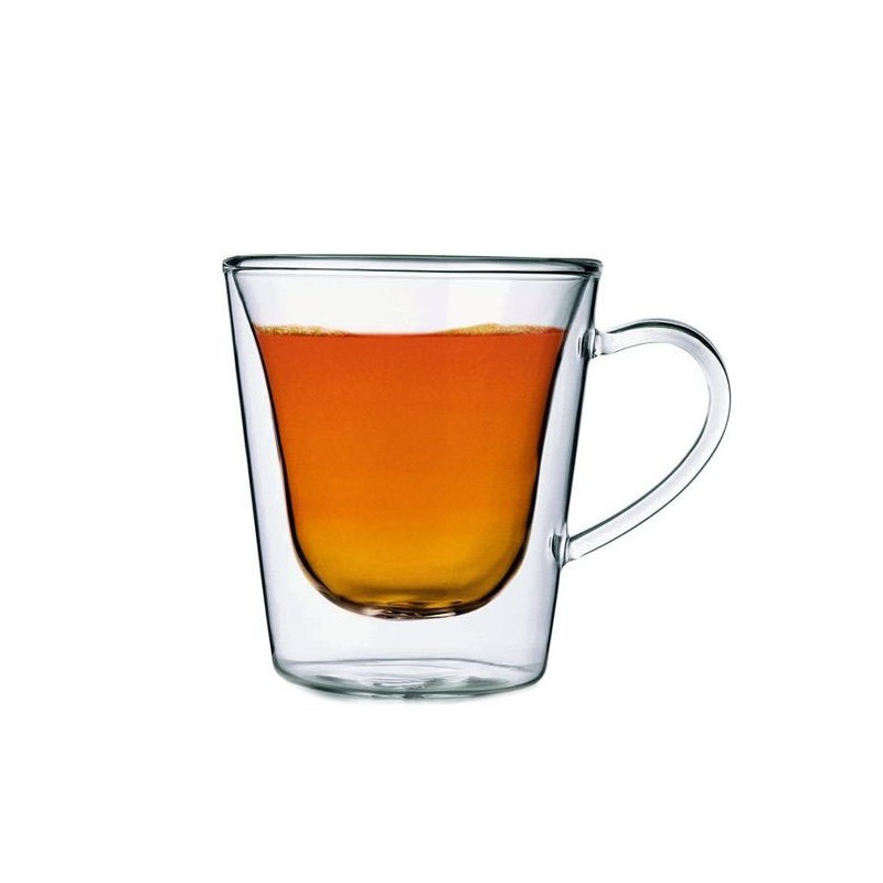 TAZZA CAFFE VETRO AMERICANO Pz 2 cc 295 L.BORMIOLI