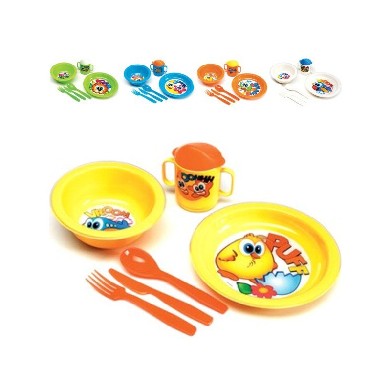 SERVIZIO PIATTI PLASTICA BABY      Pz 6 COSMOPLAST