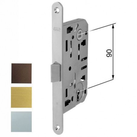 SERRATURA INF.LEGNO MEDIANA E50 OTTONATA  1101 AGB