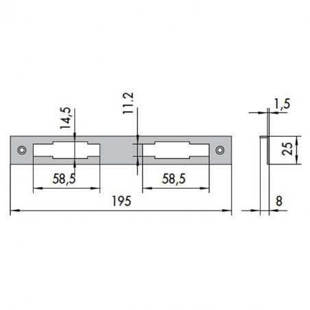 CONTROPIASTRA SERRATURE            06226-00-0 CISA